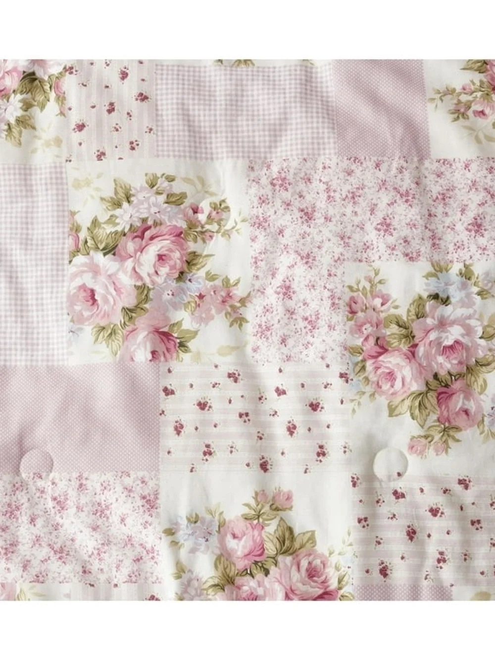 Floral Patchwork Pink king 3 piece comforter Set